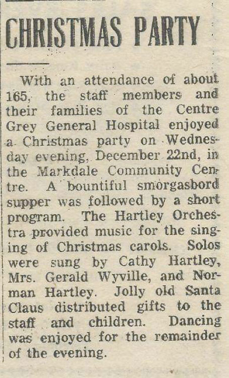 Markdale Standard Memories - Dec 30 1965